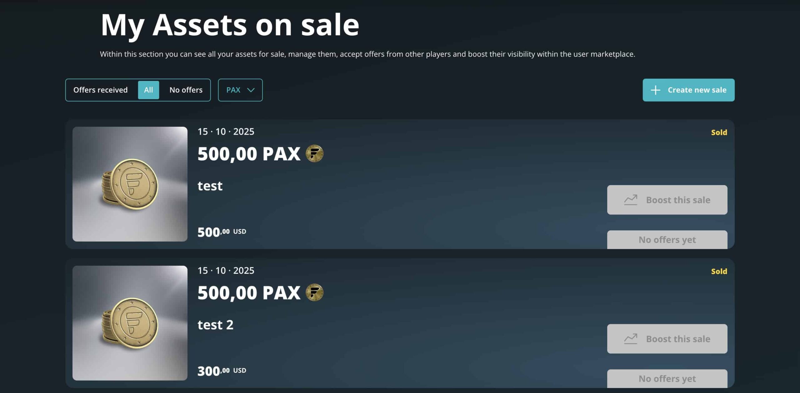 Assets on Sale 