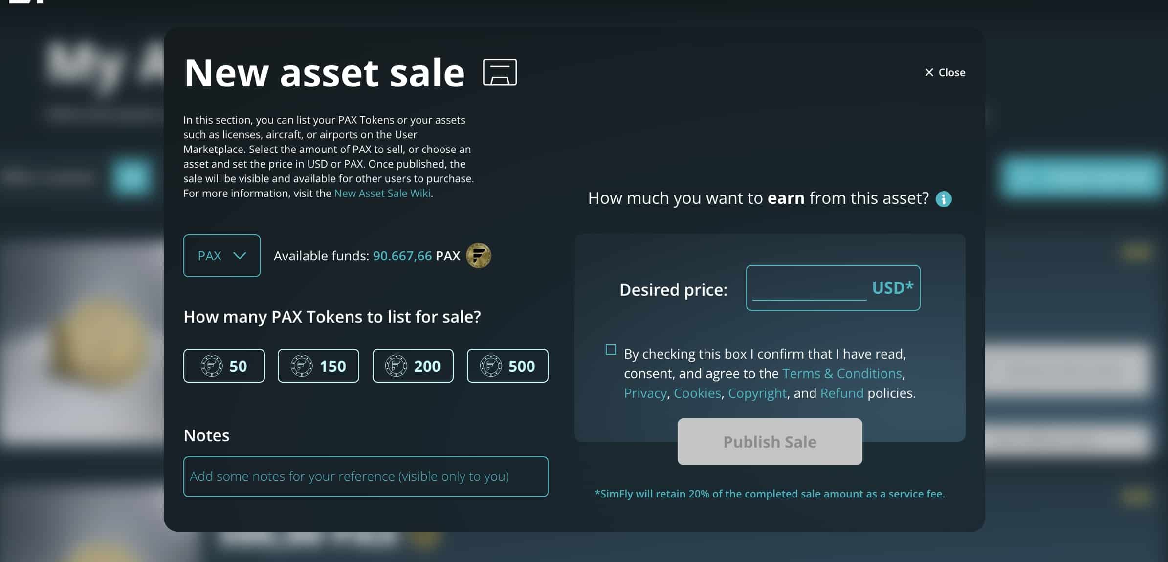 New Assets on Sale 