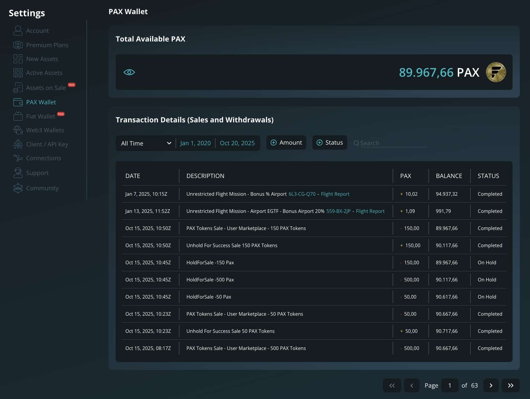PAX Wallet