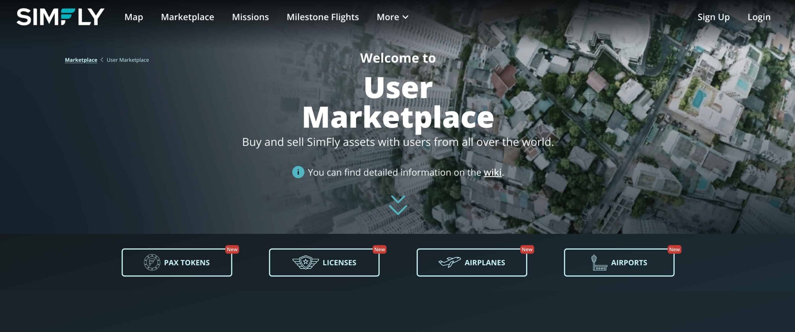 User Marketplace SimFly